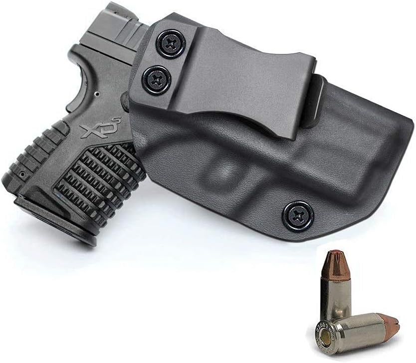 IWB KYDEX Holster By SphereSun, Fits for: Springfield XD-S 3.3" 9mm/.40S&W/.45ACP, Inside Waistband - Adjustable Cant