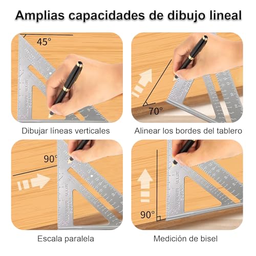 Escuadra recta carpintería 3 Imagen adicional