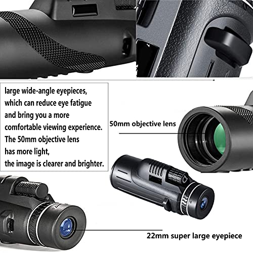 Telescopio monocular portátil compacto con trípode y clip para teléfono miniatura 4