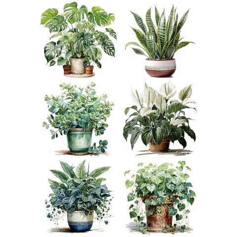 SRIZIAN Autocollants Muraux 3D Plantes Cover