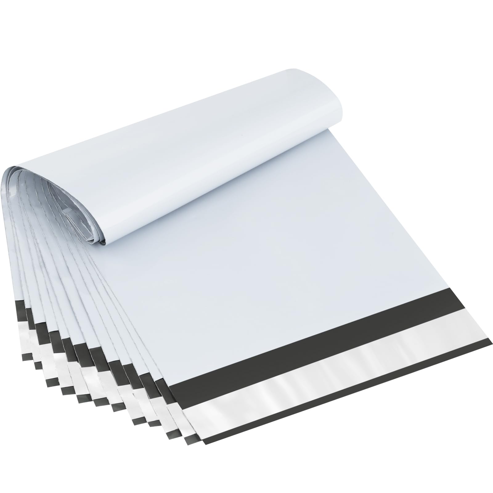 UCGOU Small Poly Mailers 7.5x10.5 Inch White 100 Pack Plastic Shipping Bags