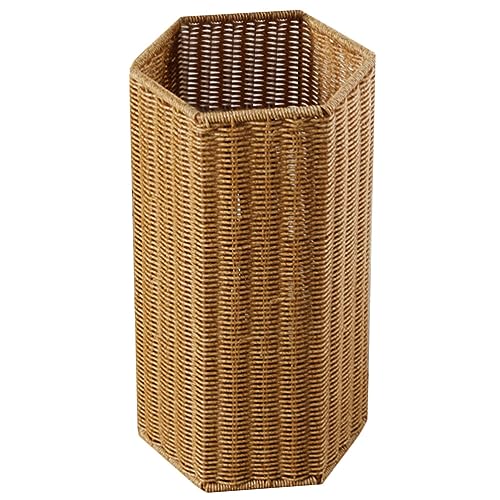 ABOOFAN Rattan Umbrella Stand Umbrella Holder Woven Umbrella Stand Basket Sturdy, Walking Sticks, Canes, Entryway, Mudroom, Office