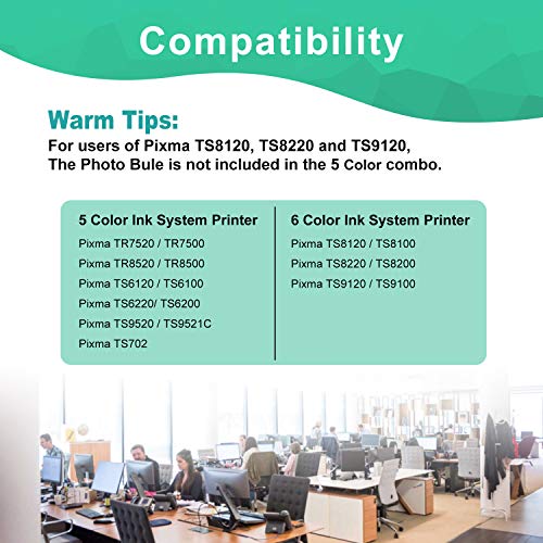 Greenbox Compatible Ink Cartridges Replacement For Canon 280 281 Xxl Pgi-280Xxl Cli-281Xxl For Canon Pixma Tr7520 Tr8520 Ts6120 Ts6220 Ts8120 Ts8220 Ts9120 Ts9520 Ts6320 Ts9521C Printer (5 Pack) #TOP1