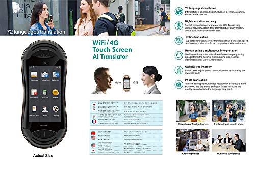 Traducteur vocal simultané haute précision boîtier portable 4G