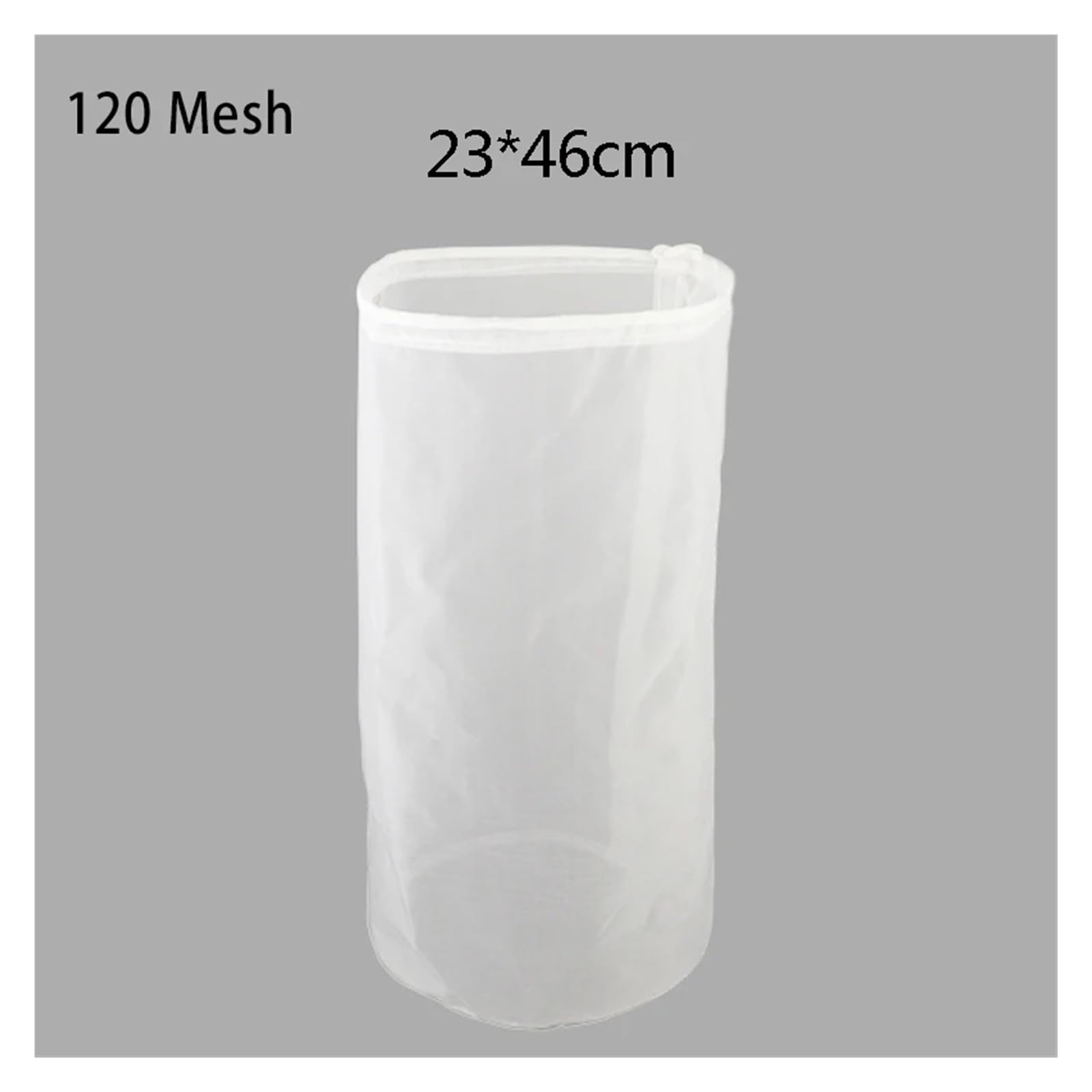 Home brewing Sacchetto filtrante for birra da 120 maglie con coulisse, cilindro filtrante for birra, vino, birra fatta in casa, riutilizzabile, filtro a maglie fini in nylon Accessori per il vino(23x4