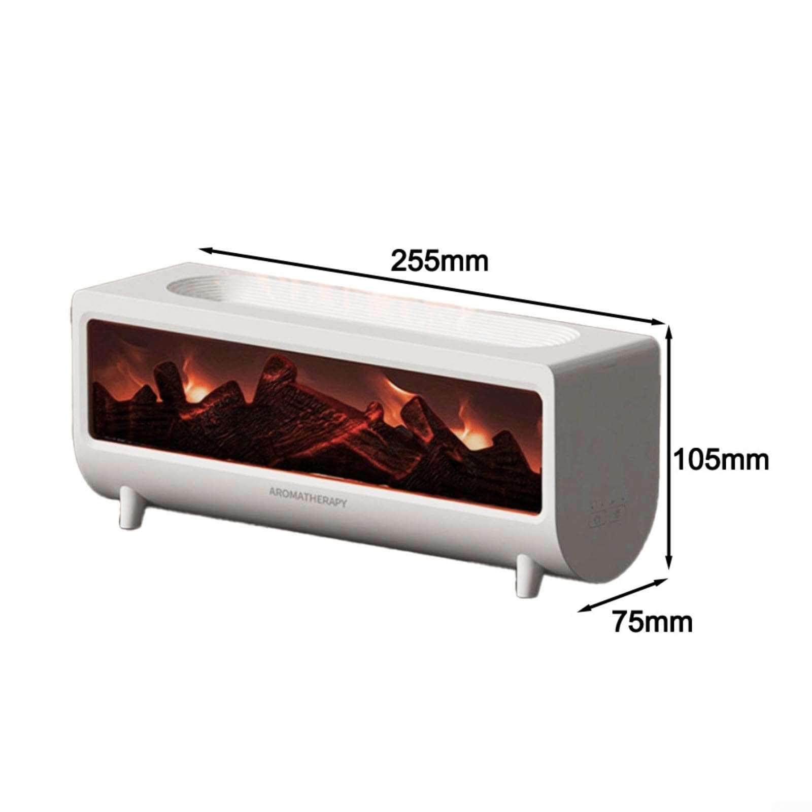 Umidificatore per aromaterapia effetto fiamma, con timer a 3 velocità, diffusore d'aria silenzioso di grande capacità, per camera da letto, soggiorno, ufficio, decorazione della casa, ABS