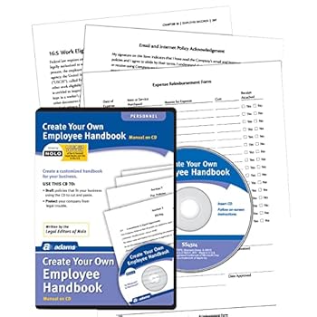 Office Product Adams® Create Your Own Employee Handbook, CD Book