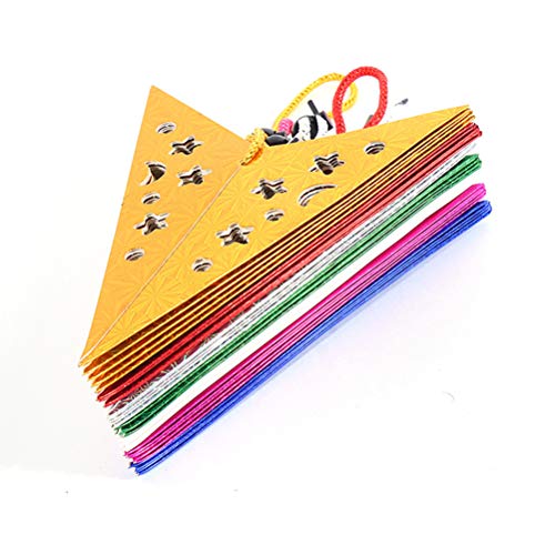 Image of Holibanna Paper Star Lantern Lampshade Hanging Paper Star Lantern Ceiling Twinkle Pentagram Lampshade Christmas Wedding Party Ornament 30CM 5Pcs 3D Paper Star Pentagram Lampshade