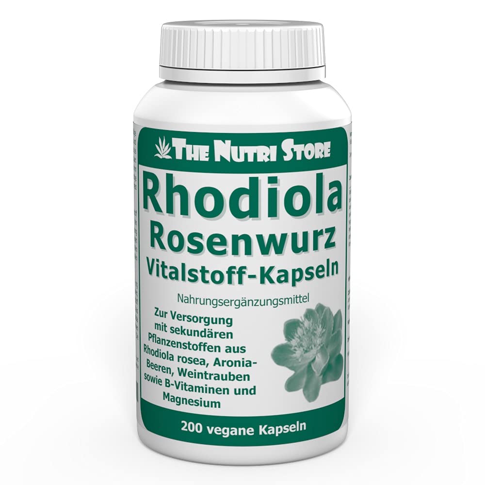 The Nutri Store Rhodiola Rosenwurz vegane Kapseln 200 Sück