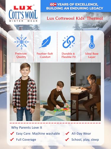 Image of Lux Cott's Wool Boys Thermal Set
