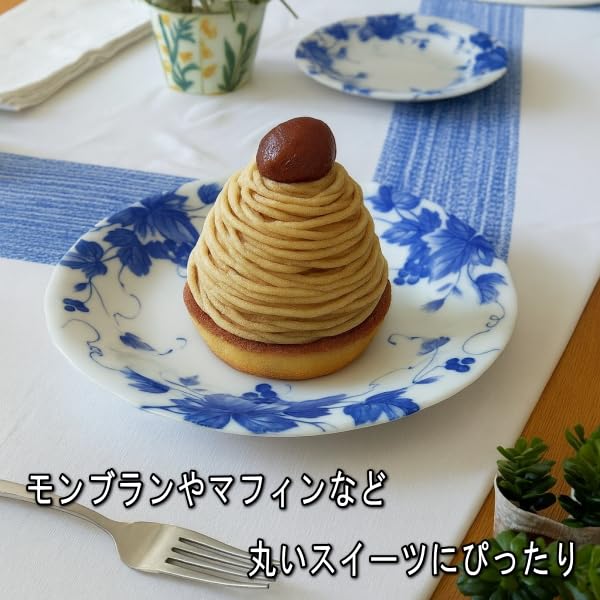 Amazon | ぶどう柄 白磁 15cm ミニ プレート 5枚 セット 電子レンジ