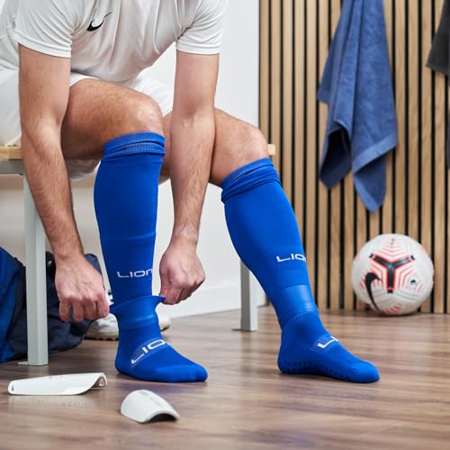 Silicone Football Leg Bands For Adults & Kids - The Tape Alternative To Hold Shin Pads In Place To Match Your Kit (Royal Blue) - Image 2