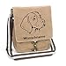 Beagle Canvas Schultertasche Umhängetasche Tasche mit Hundemotiv und Namen personalisiert