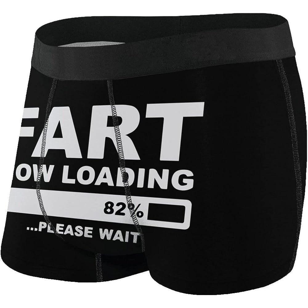 874 Men's Boxer Briefs 3224 Underpants Fart Now Loading Please Wait Sport Boxer Antibacterial Shorts Stretch Underwear S