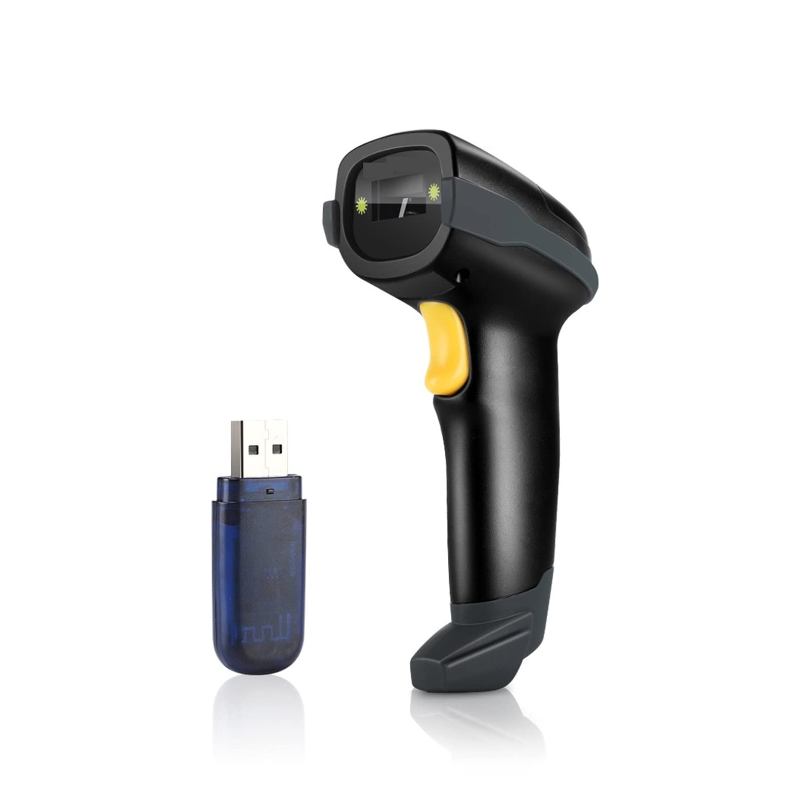 LNHHG 1D Wireless Barcode Scanner With Date Dis-play Function Compatible Bluetooth 2.4G Wireless & USB Wired Barcode Reader