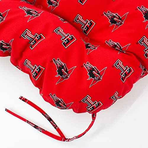 Image of College Covers Everything Comfy Texas Tech Red Raiders Indoor Outdoor Settee Loveseat Bench Cushions
