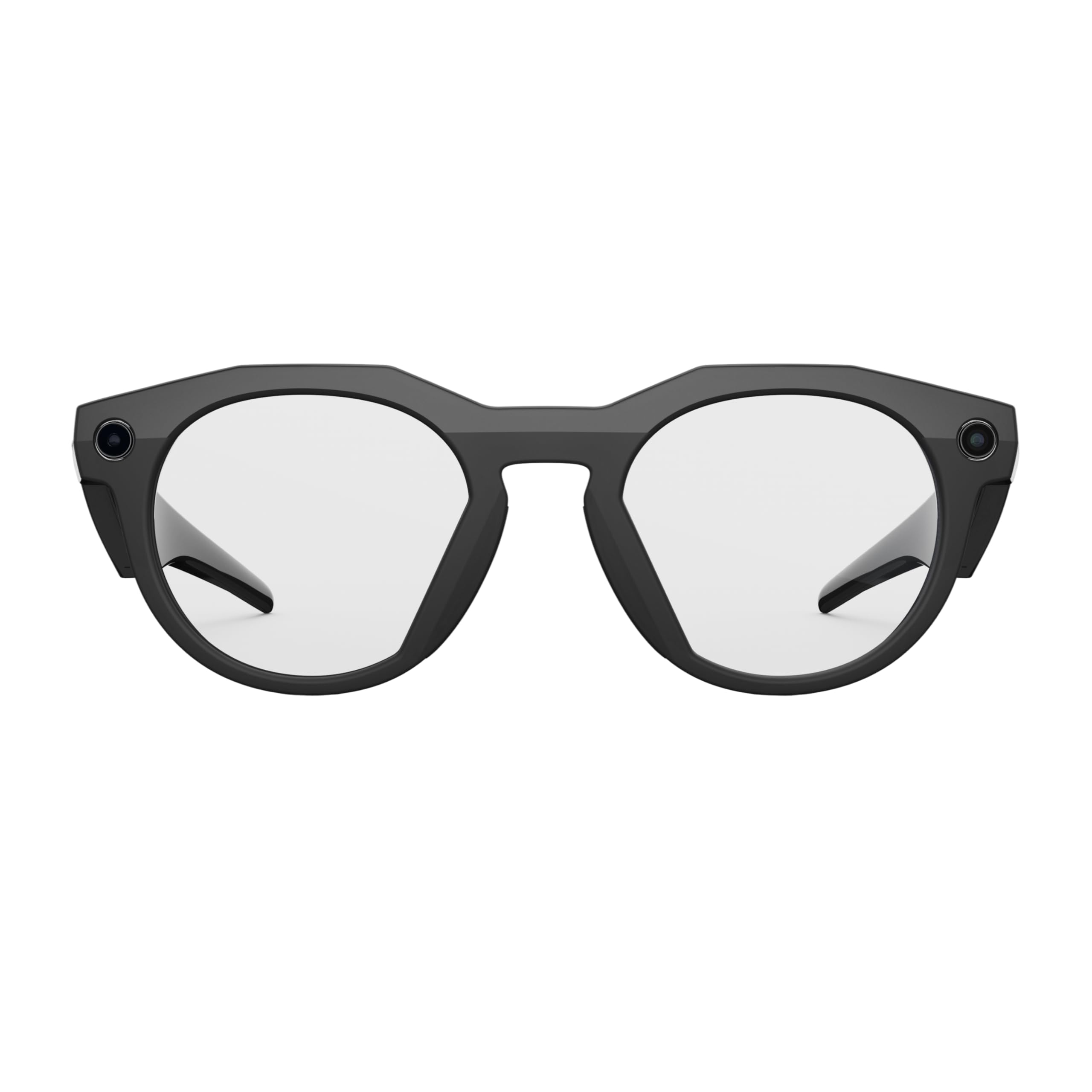 Oakley Meta HSTN KI-Brille für Herren, Damen — Sport- & Lifestyle-Brillen — 12 MP Kamera, 60fps Video, Open-Ear Audio, Meta AI — Schwarz/Klare Gläser
