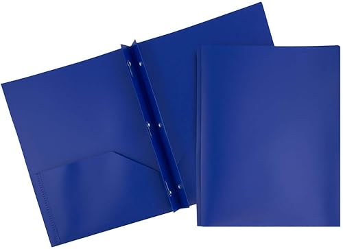 JAM Paper Carpeta de presentación plástica POP de dos bolsillos