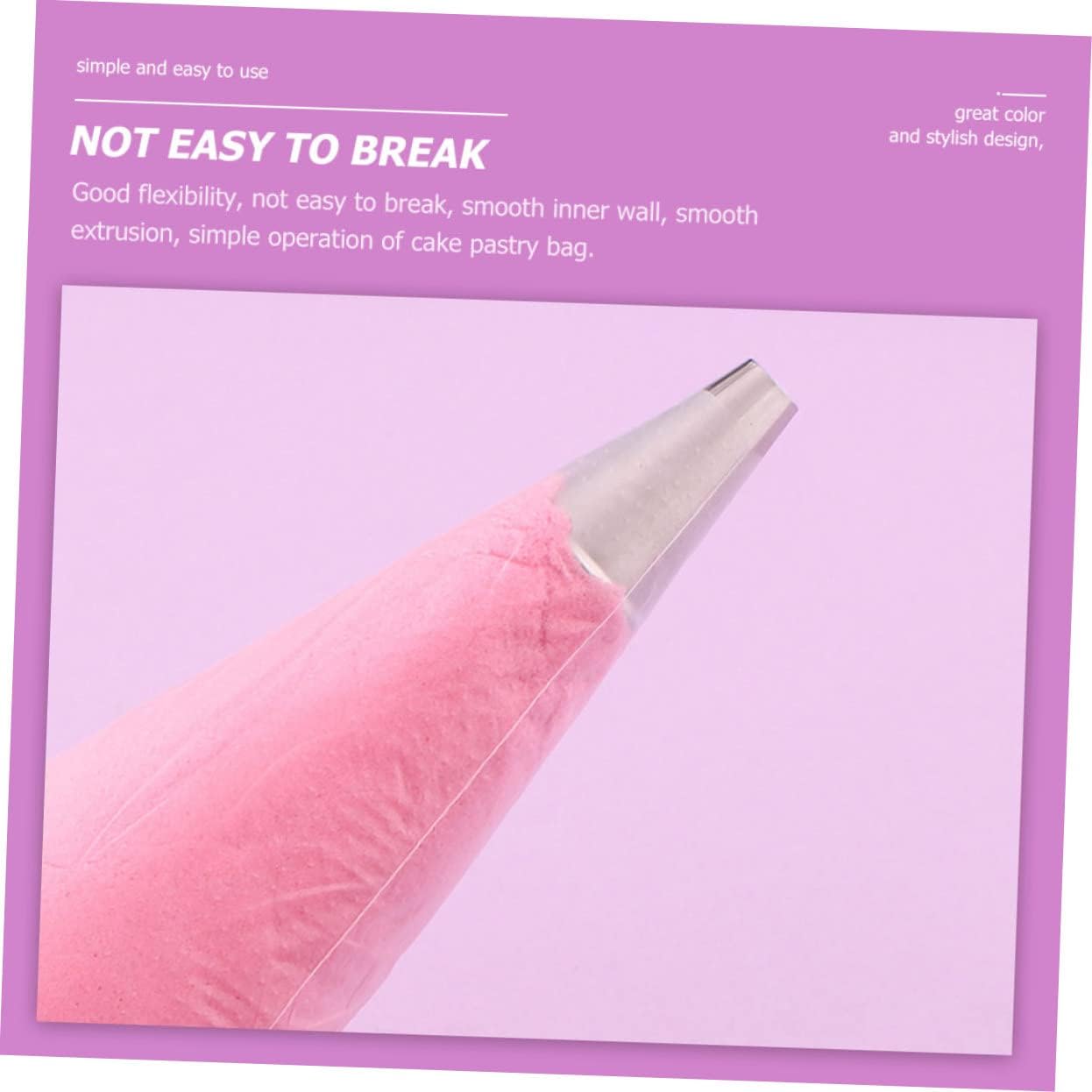 Unomor 200pcs Disposable Pastry Bags Burst Piping Bags for Cake Decorating Frosting and Baking Thickened Food-grade Pe for Reliable Use Desserts and Pastry Design