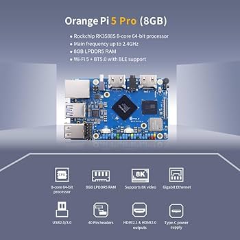Orange Pi 5 Plus スターターキット Amazon.com: Orange Pi 5 Plus 16GB Rockchip RK3588 8 Core 64