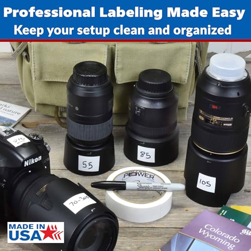 Image of Gaffer Power Console Tape 1 in x 20 Yds, Write-On Labeling, Made in USA | Low tack artist tape for audio mixers and studios; removes clean, no residue
