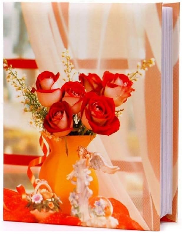 Natraj Series 72-Photo Album with Extra Clear PVC Pages – Holds 5x7 Inch Photos – Durable Multicolor Cover – Family & Travel Memories Organizer (Design 7)-image-25