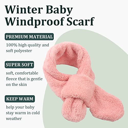 Image of JANGANNSA Fleece Kids Scarf - Warm Winter & Autumn Neck Warmer for Boys & Girls 1-6Y