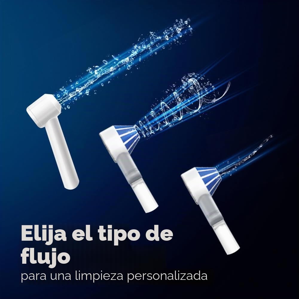WaterFlosser Oral-B Wasserseide, elimina hasta un 99,9% de placa*, 5 niveles de intensidad