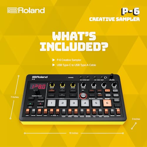DTM・DAW Roland aira compact P-6 Creative Sampler Roland AIRA P-6, new compact creative sampler with granular