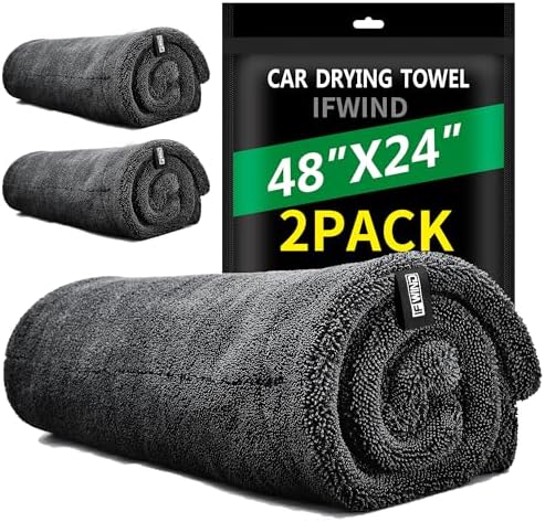 2 Pack Car Drying Towels (48