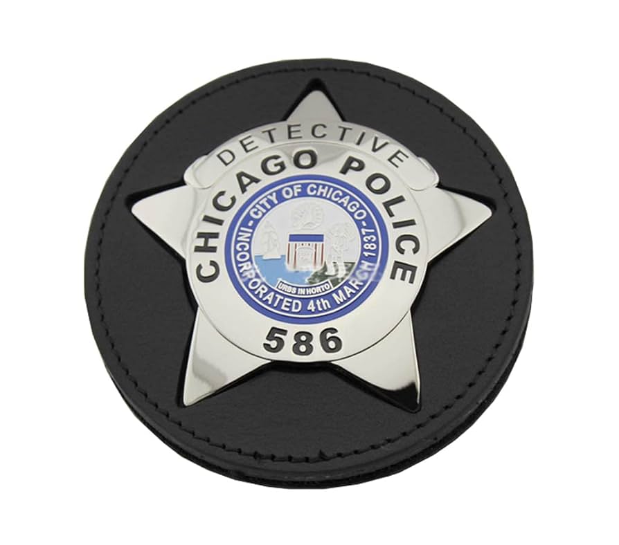 JXS American Detective Badge Souvenir, Chicago Police 586