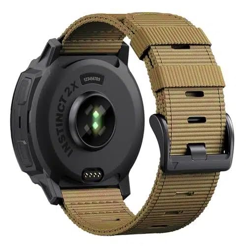 EKINGEEK für Garmin Instinct 2X, Instinct 3 (50mm) Robuste Nylon-Armbänder (Solar & AMOLED) taktisches Stil-Armband mit Werkzeugen, passend für Garmin Instinct 50mm-Armband