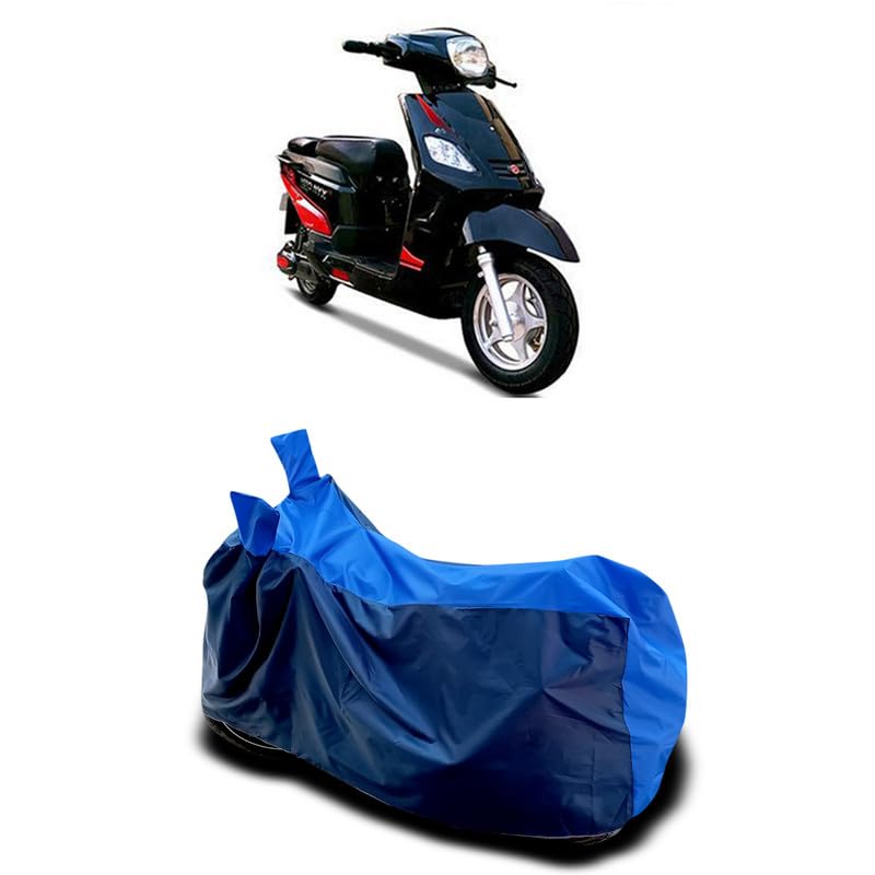 Image of DUFFEL-Two Wheeler Bike Body Cover Compatible for Hero Electric Nyx Hs500 Er Heat Protectio /UV-Rays /Birds Dropping /DustProof /Waterproof All Variants [Nevay Blue]