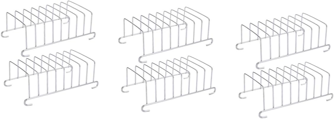 Angoily 6pcs Air Fryer Rack Durable Cooking Stand for Bread Toast and Food Elevation Versatile Kitchen Gadget for Even Heat Circulation and Baking Use