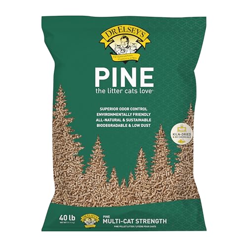Dr. Elseys Pine All-Natural Kiln-Dried Cat Litter 40 lb. Bag