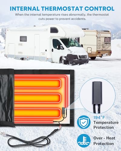Image of Kohree 10FT Heated RV Sewer Hose Sleeve, RV Winter Accessories for RV