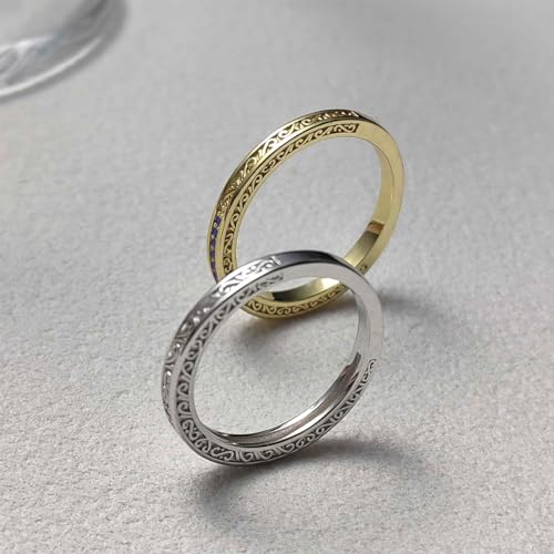 Image of Vintage Celtic Knot Women's Engagement Ring Sets 925 Sterling Silver /14K Gold Plated Stackable Wedding Bands Rings AAAAA Cubic Zirconia Women Bridal Sets Wedding Ring Band Width 1.8mm Size 5-9