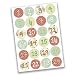 PaPIerDraCHeN 24 Adesivi con Numeri per Il Calendario dell'Avvento Verde Menta e Rosa da Bambina n. 24 - Adesivi - per Creare e Decorare