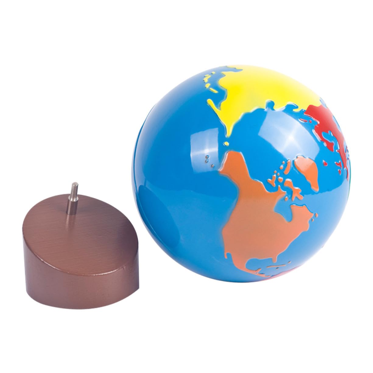Globo Terráqueo Base para Educación Temprana Niños Colores Suaves y Superficie Segura para Estimular la Cognición