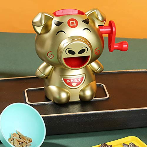 Toyvian Sementes de girassol descascando artefato de sementes de melão em forma de boi para casa.