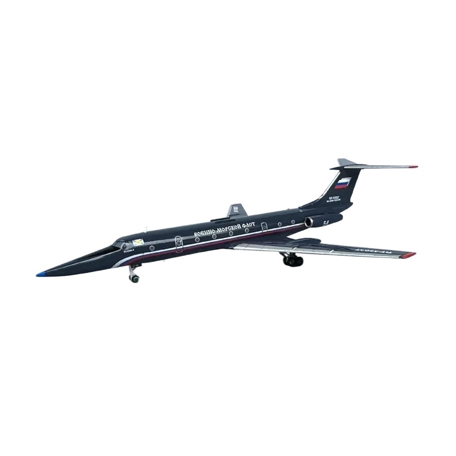 Diecast samolot zabawki w skali 1/400 dla rosyjskich sił powietrznych TU134UBL CRUSTYB RF12037 modele samolotów do zbierania i wyświetlania modeli samolotów do kolekcji