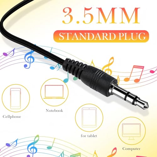 Image of Kanayu 100 Pack Wired Earbuds Bulk for Classroom, 3.5MM No Mic,Yellow