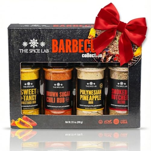 The Spice Lab Barbecue Gift Set – Gourmet Grilling Seasoning Set Collection with Polynesian...