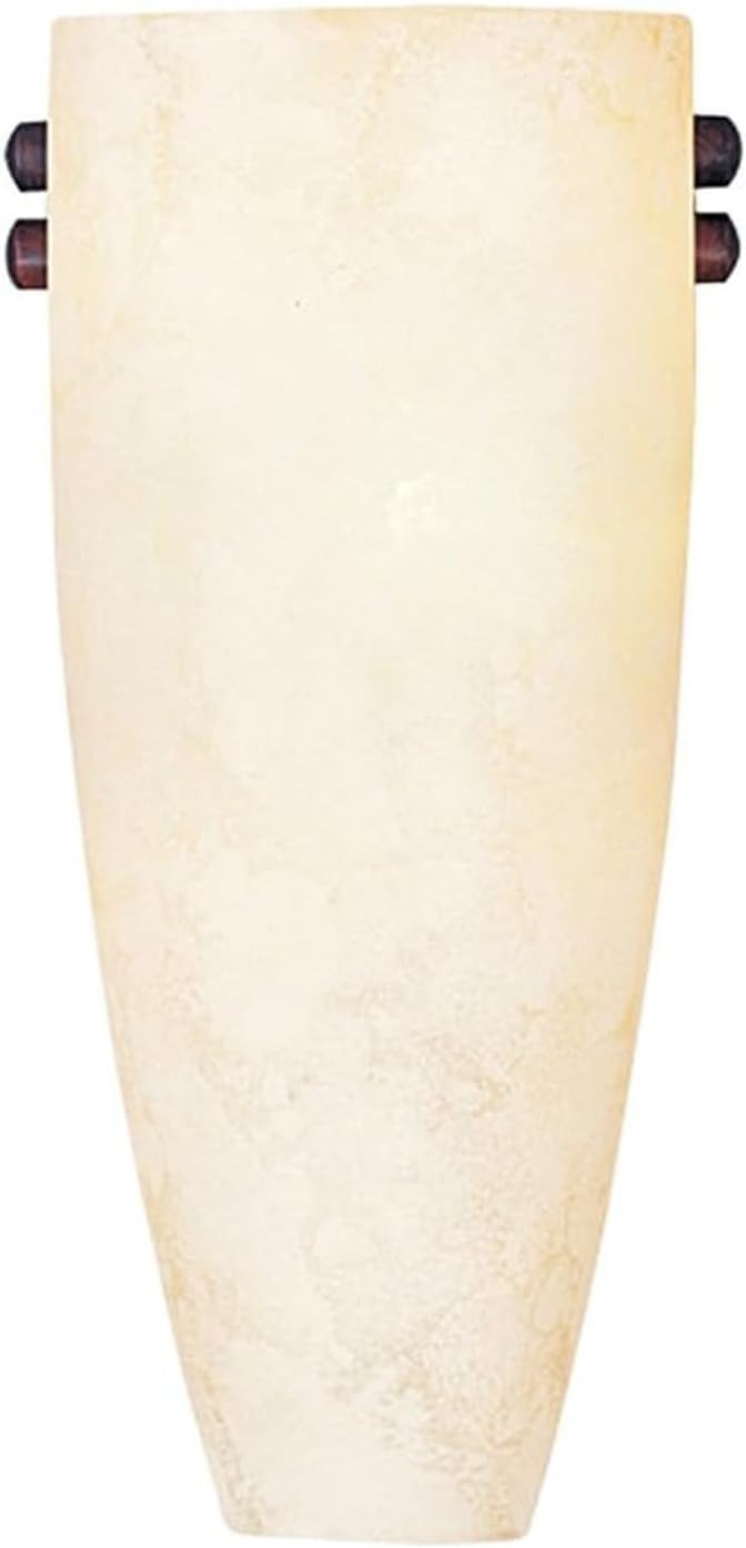 Livex Lighting 4480-99 Coronoado 1 Light Bronze & Brushed Nickel ADA Wall Sconce Light with Vintage Scago Glass 11.75"Hx5.75"W