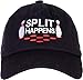 Split Happens | Funny Bowling Team, Bowler Pin Humor Men Women Baseball Dad Hat Black