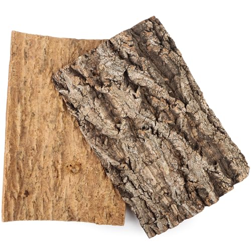 2 Stück Terrarium Korkrinde Hintergrundplatte Reptilienbecken Baum Hintergrund Wanddekoration Lebensraum Klettermatte Dekoration Für Reptilien Wie Gecko Bartagame Und Schildkröte