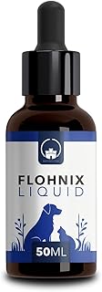 Flohnix Liquid - Flea and Tick Protection for Cats - Food Additive for Parasite Repellent - Flea Protection for Dogs - No Artificial Additives - Easy Dosage - For Cats and Dogs of All Sizes product image