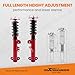 maXpeedingrods Coilovers for BMW E36 1992-1999, 24 Levels Damping Adjustment Coilovers Suspension Kit, Height Adjustable Shock Absorber Struts, Lowering Kit, Red