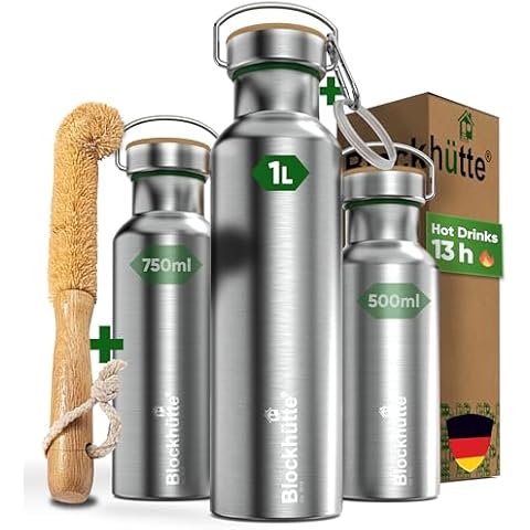 Blockhütte 1L Insulated Stainless Steel Water Bottle Cover