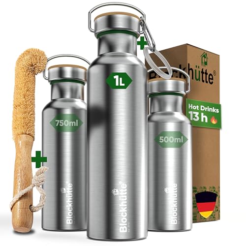 Blockhütte Stainless Steel Water Bottle 1L